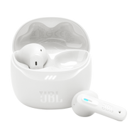JBL Tune Flex 2 - White - True Wireless Noise Cancelling Earbuds - Hero